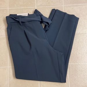 High rise straight leg trouser